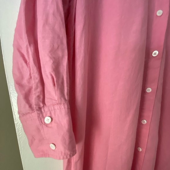 Zara pink linen tunic dress - Picture 2 of 4